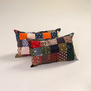 Patchwork Cotton Pillow Cover (Set of 2) 07