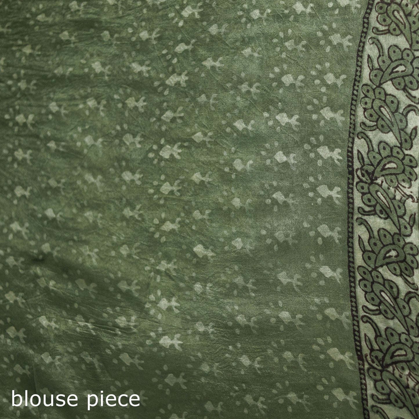 Bagru Hand Block Print Natural Dyed Modal Silk Saree 21