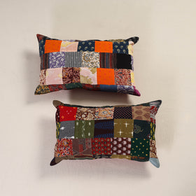 Patchwork Cotton Pillow Cover (Set of 2) 07