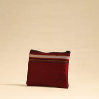 Maroon - Khun Fabric Quilted Cotton Utility Pouch 02