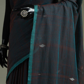 Handloom Pure Mul Cotton Phulia Jamdani Saree with Tassels 02