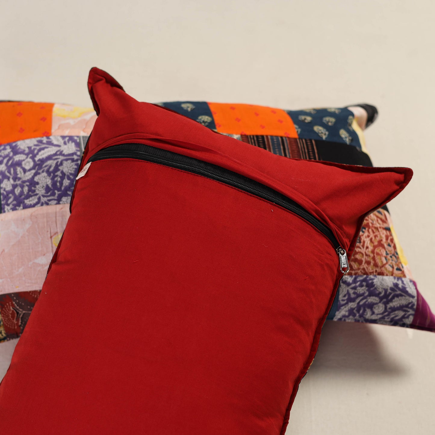 Patchwork Cotton Pillow Cover (Set of 2) 07