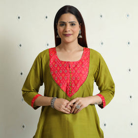 plain silk kurta