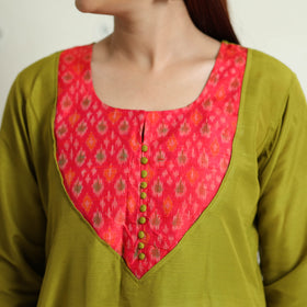 plain silk kurta