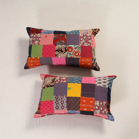 Patchwork Cotton Pillow Cover (Set of 2) 08
