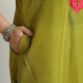 plain silk kurta