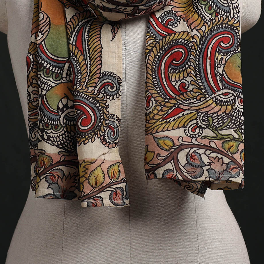 Kalamkari Handpainted Cotton Stole 05