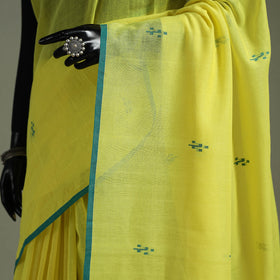 Handloom Pure Mul Cotton Phulia Jamdani Saree with Tassels  22