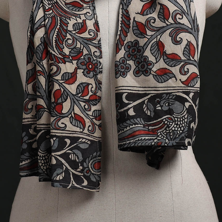 Kalamkari Handpainted Cotton Stole 07
