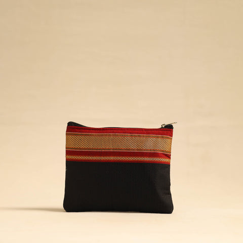 Black - Khun Fabric Quilted Cotton Utility Pouch 09