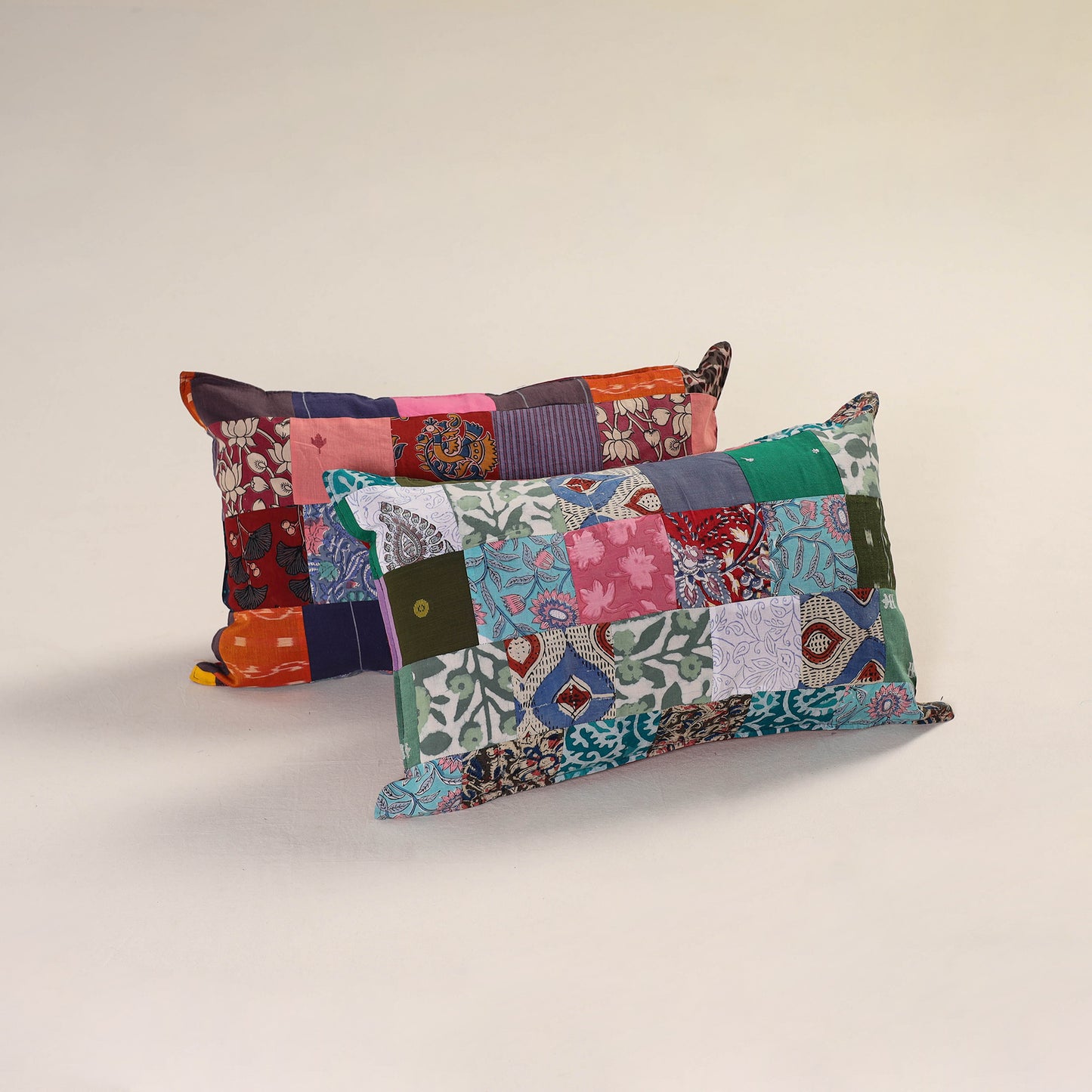 Patchwork Cotton Pillow Cover (Set of 2) 10