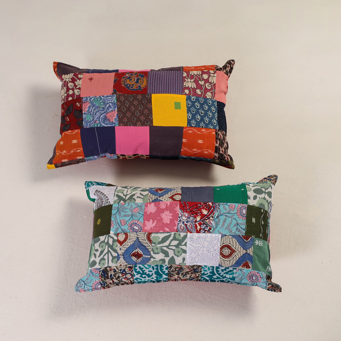 Patchwork Cotton Pillow Cover (Set of 2) 10