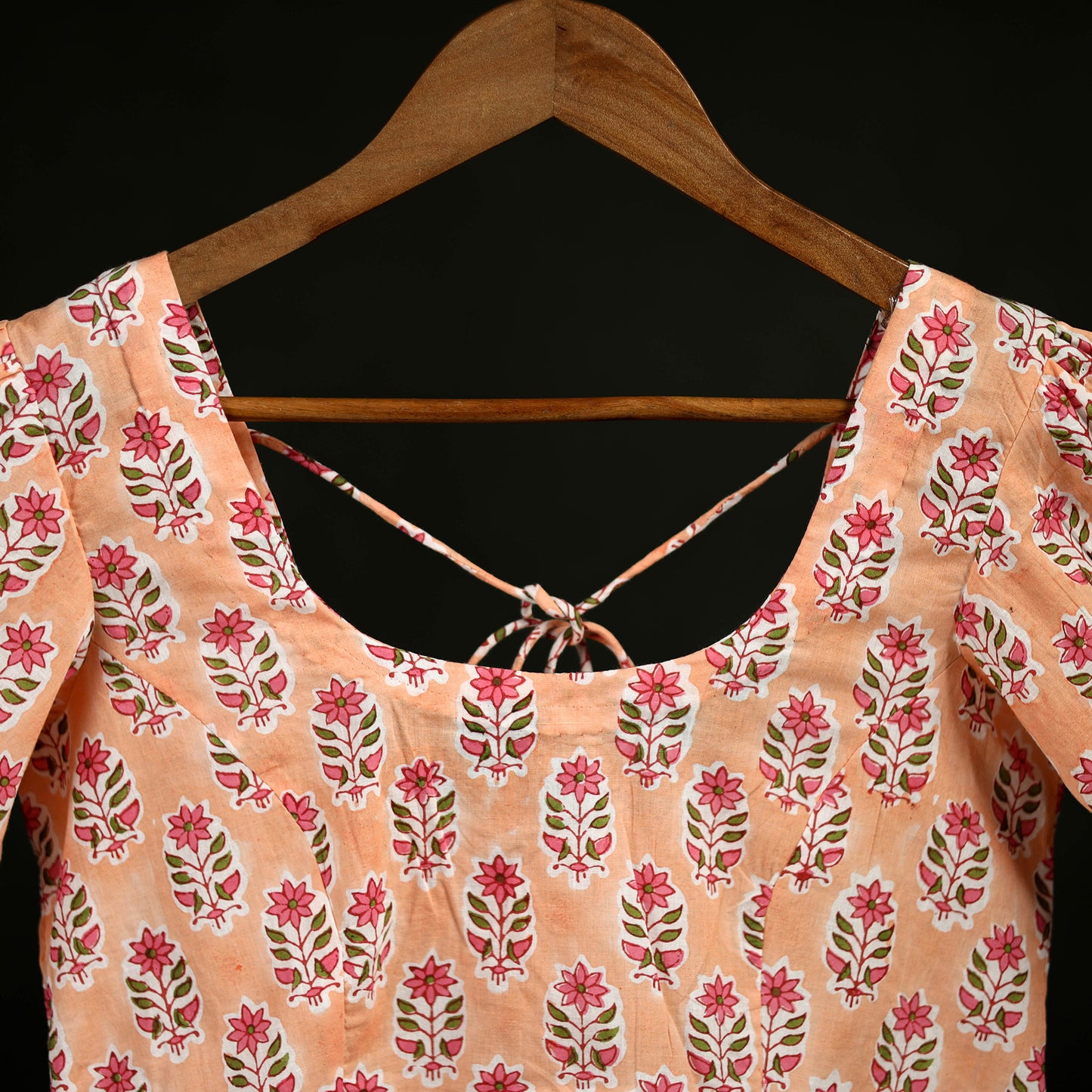 Sanganeri Hand Block Print Cotton Readymade Blouse 06