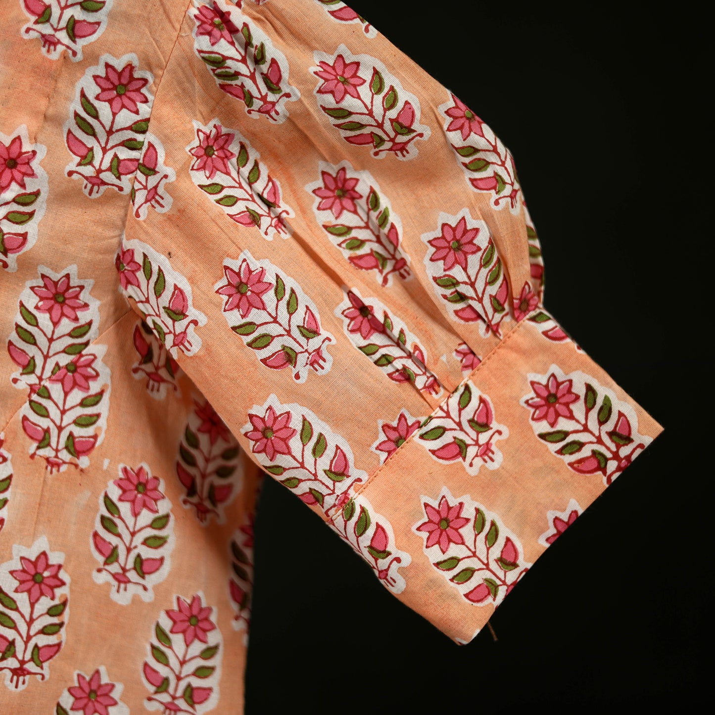 Sanganeri Hand Block Print Cotton Readymade Blouse 06