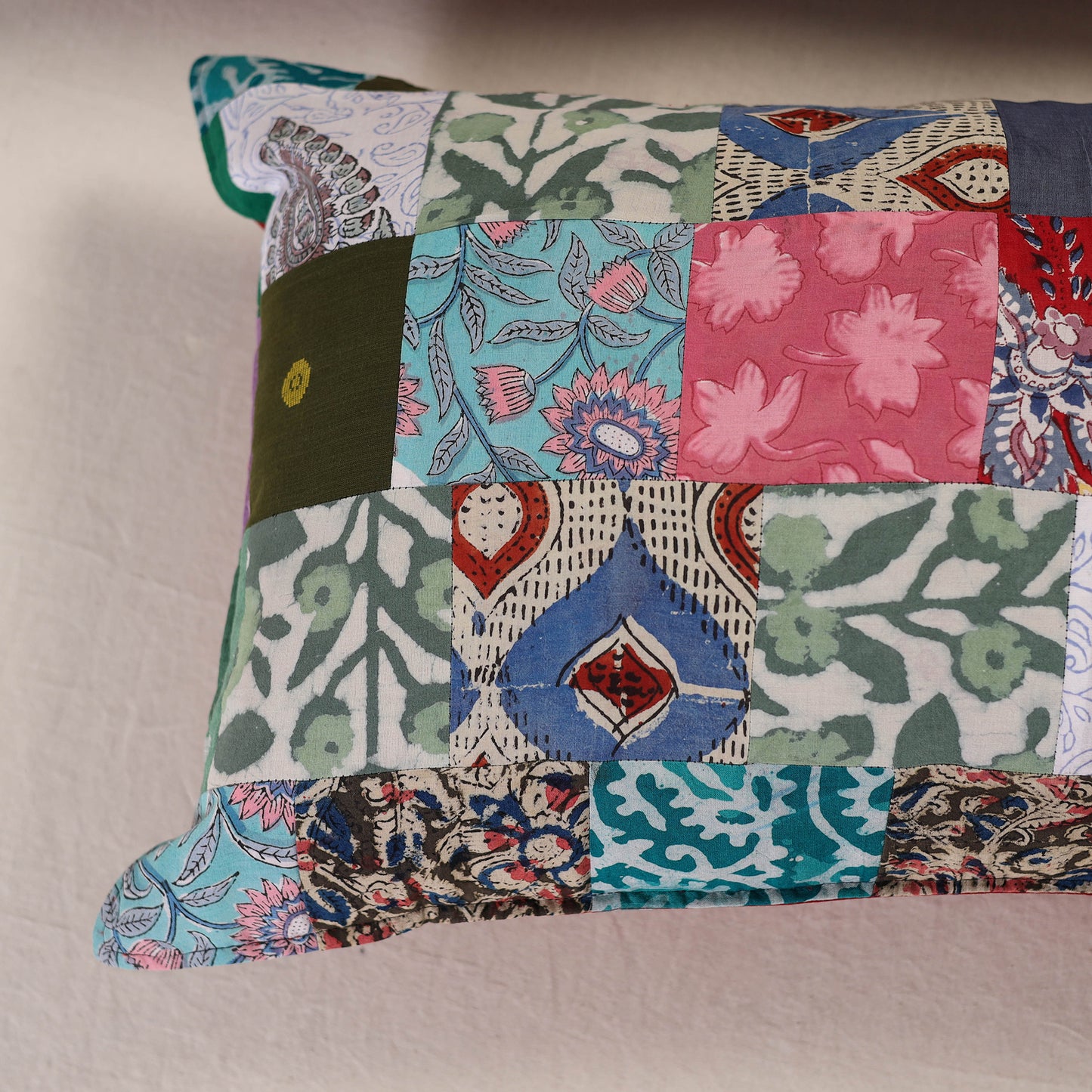 Patchwork Cotton Pillow Cover (Set of 2) 10