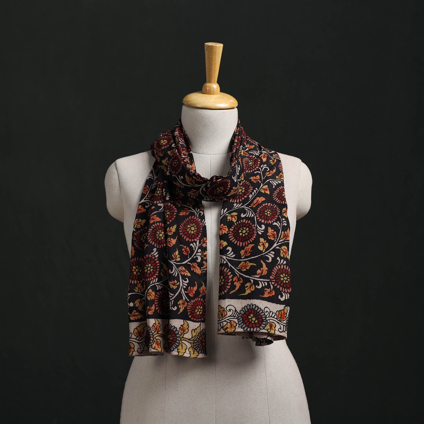 Kalamkari Handpainted Cotton Stole 11