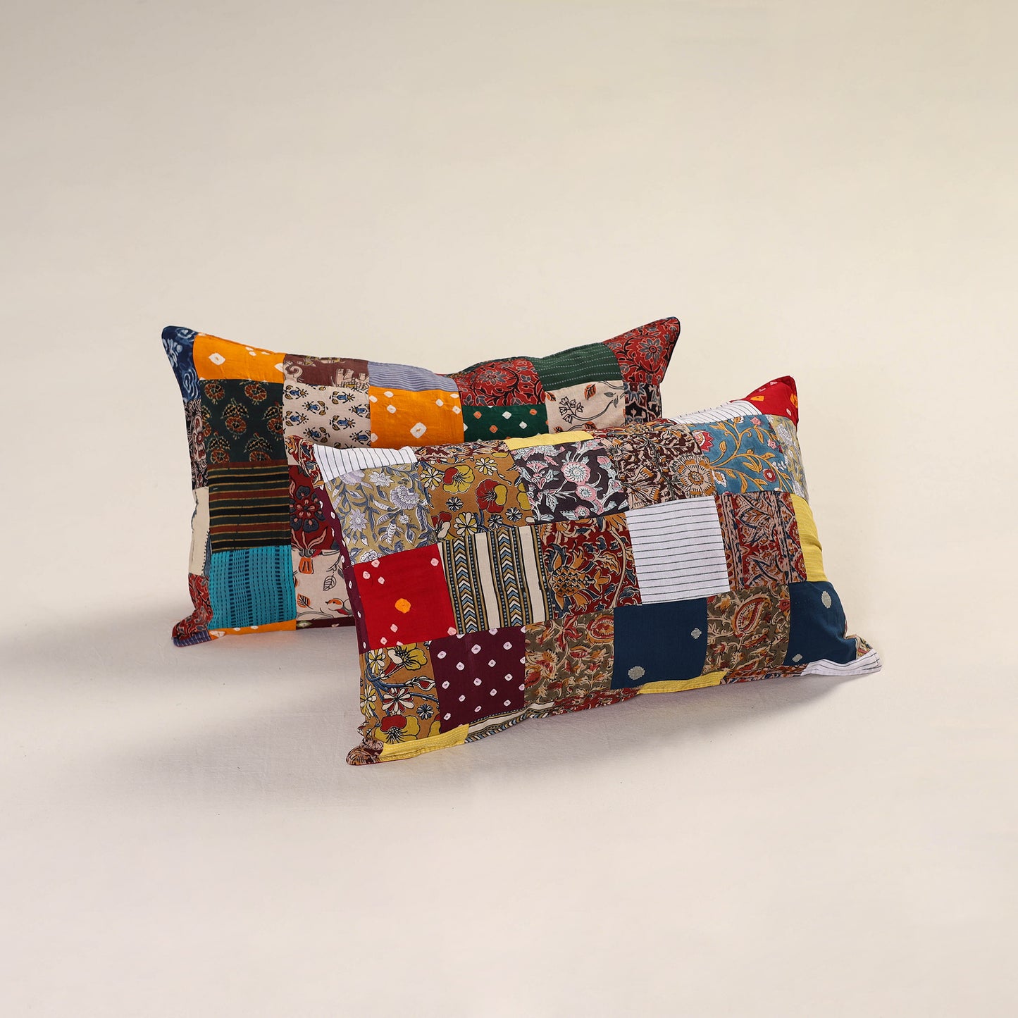 Patchwork Cotton Pillow Cover (Set of 2) 11