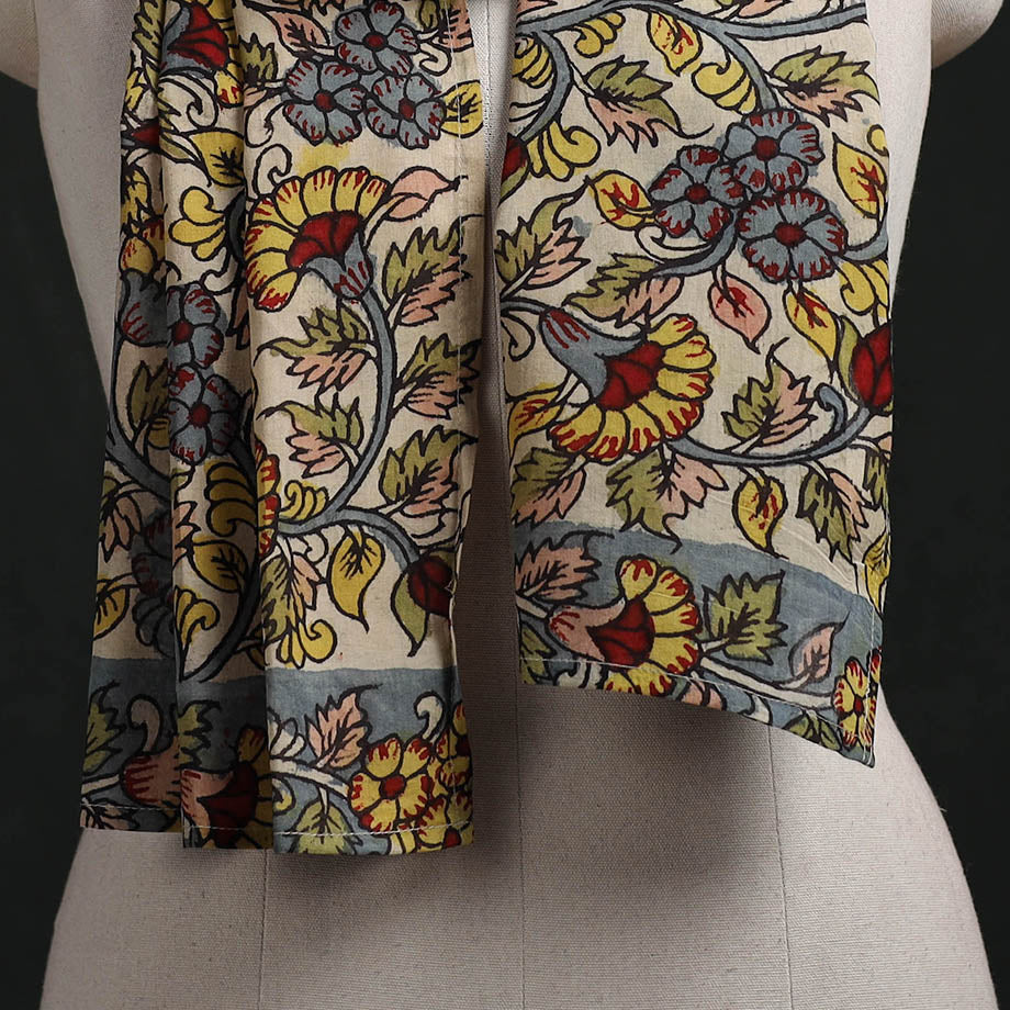 Kalamkari Handpainted Cotton Stole 12