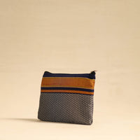 Blue - Khun Fabric Quilted Cotton Utility Pouch 13