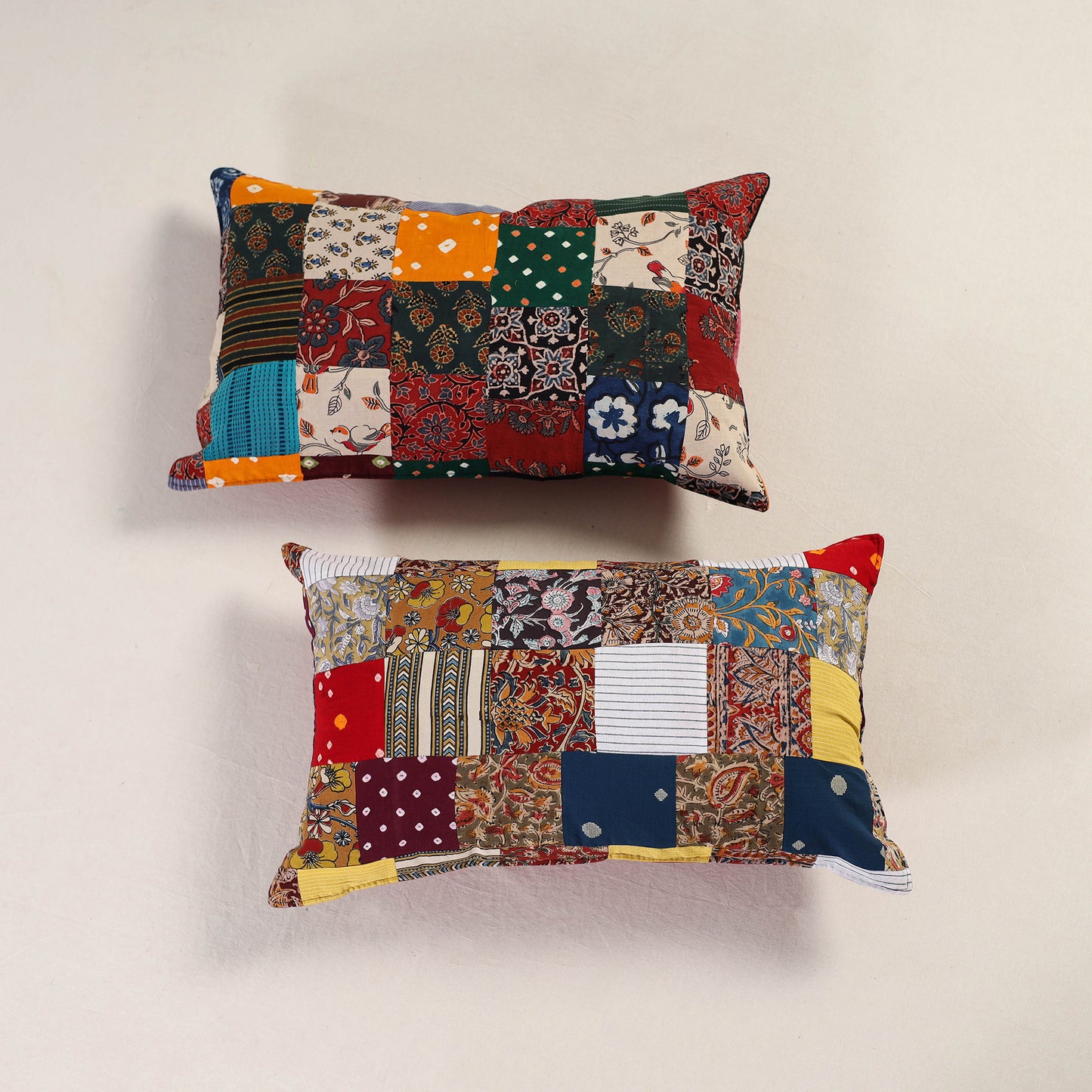 Patchwork Cotton Pillow Cover (Set of 2) 11