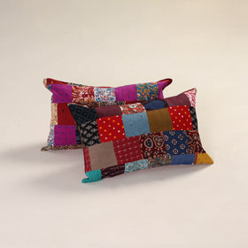 Patchwork Cotton Pillow Cover (Set of 2) 12