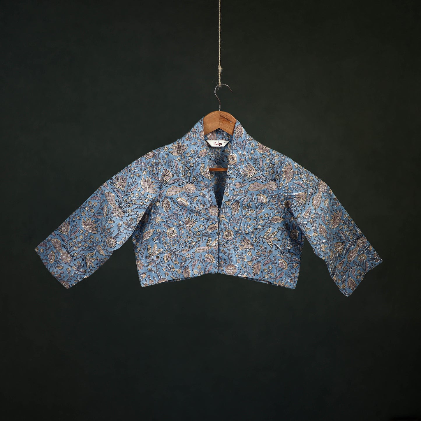 Sanganeri Hand Block Print Cotton Readymade Blouse 05