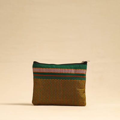  Yellow Khun Fabric Quilted Cotton Utility Pouch