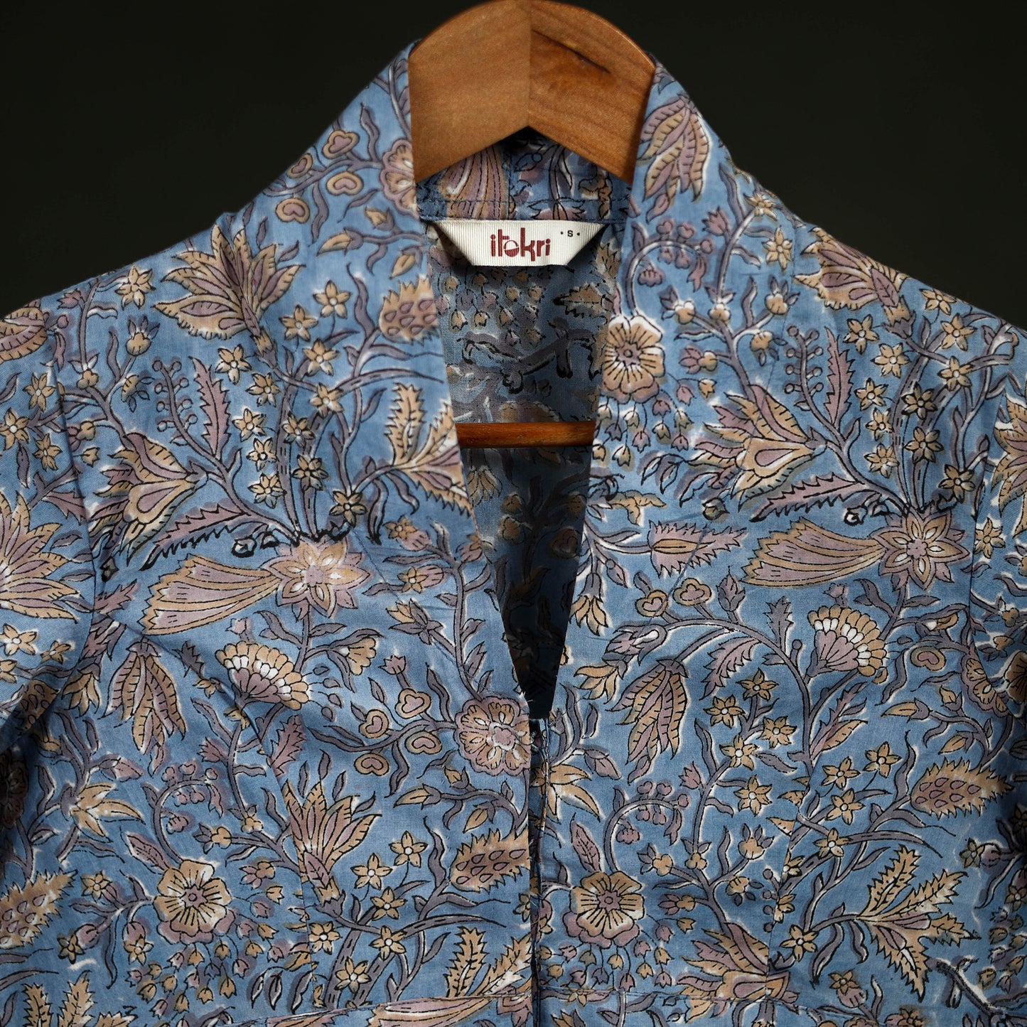 Sanganeri Hand Block Print Cotton Readymade Blouse 05
