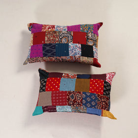 Patchwork Cotton Pillow Cover (Set of 2) 12