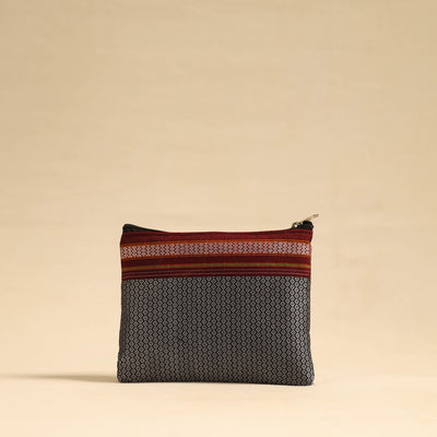 Grey - Khun Fabric Quilted Cotton Utility Pouch 17