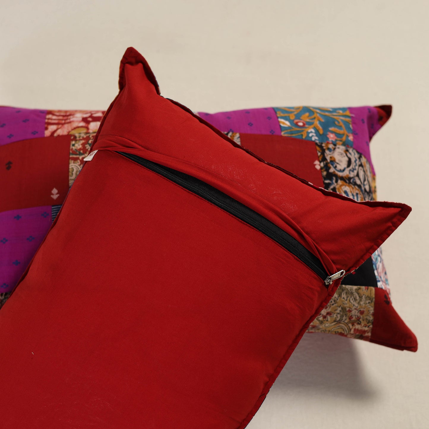 Patchwork Cotton Pillow Cover (Set of 2) 12