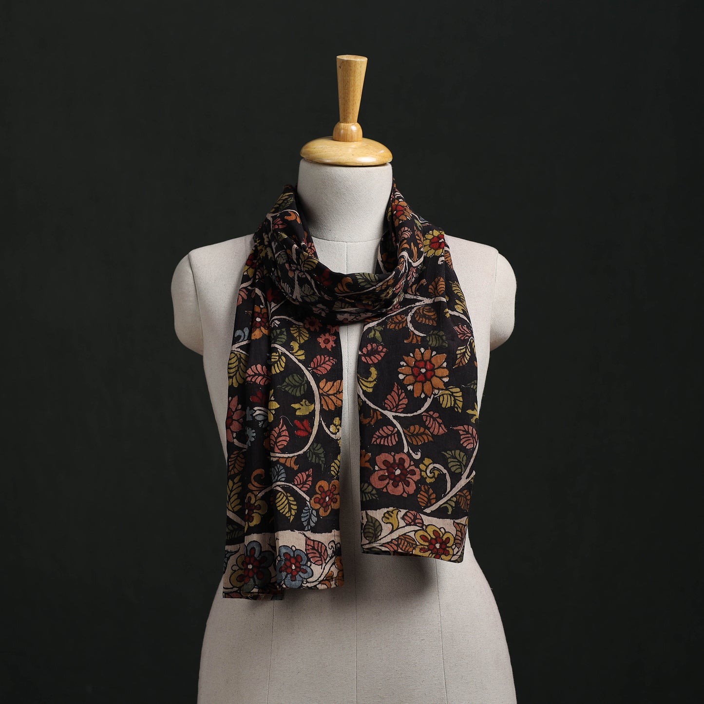 Kalamkari Handpainted Cotton Stole 23