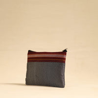 Grey - Khun Fabric Quilted Cotton Utility Pouch 17