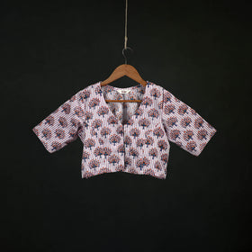 Sanganeri Hand Block Print Cotton Readymade Blouse 11