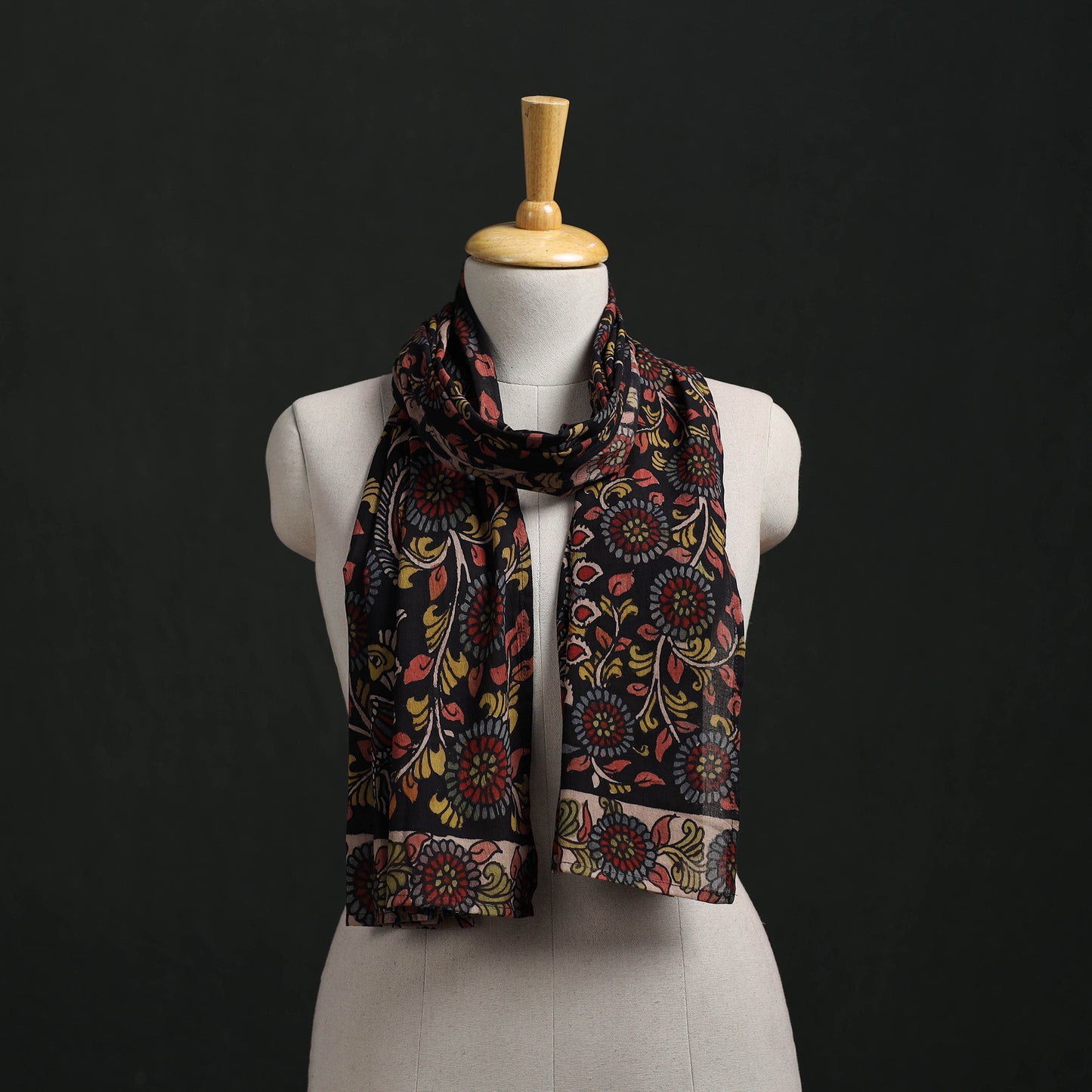 Kalamkari Handpainted Cotton Stole 25