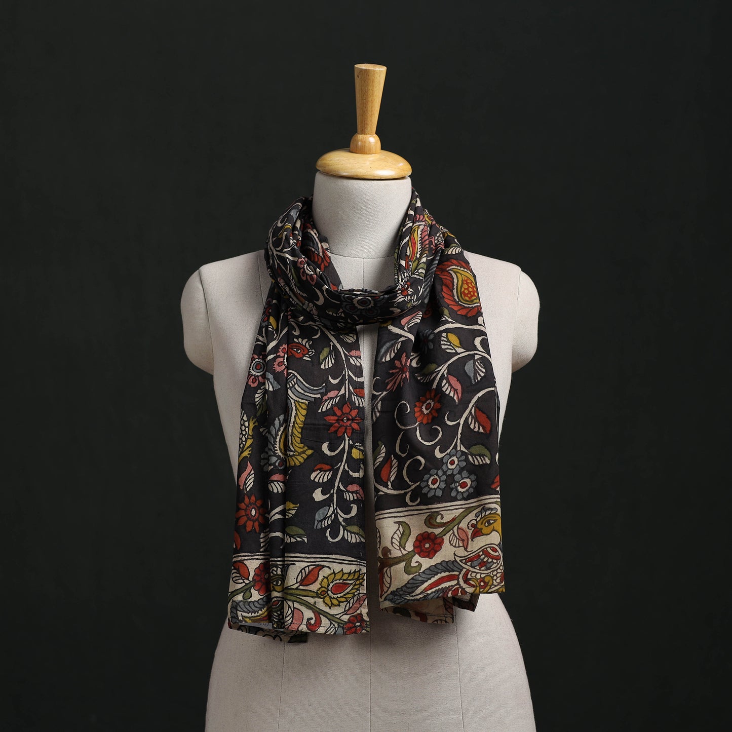 Kalamkari Handpainted Cotton Stole 24