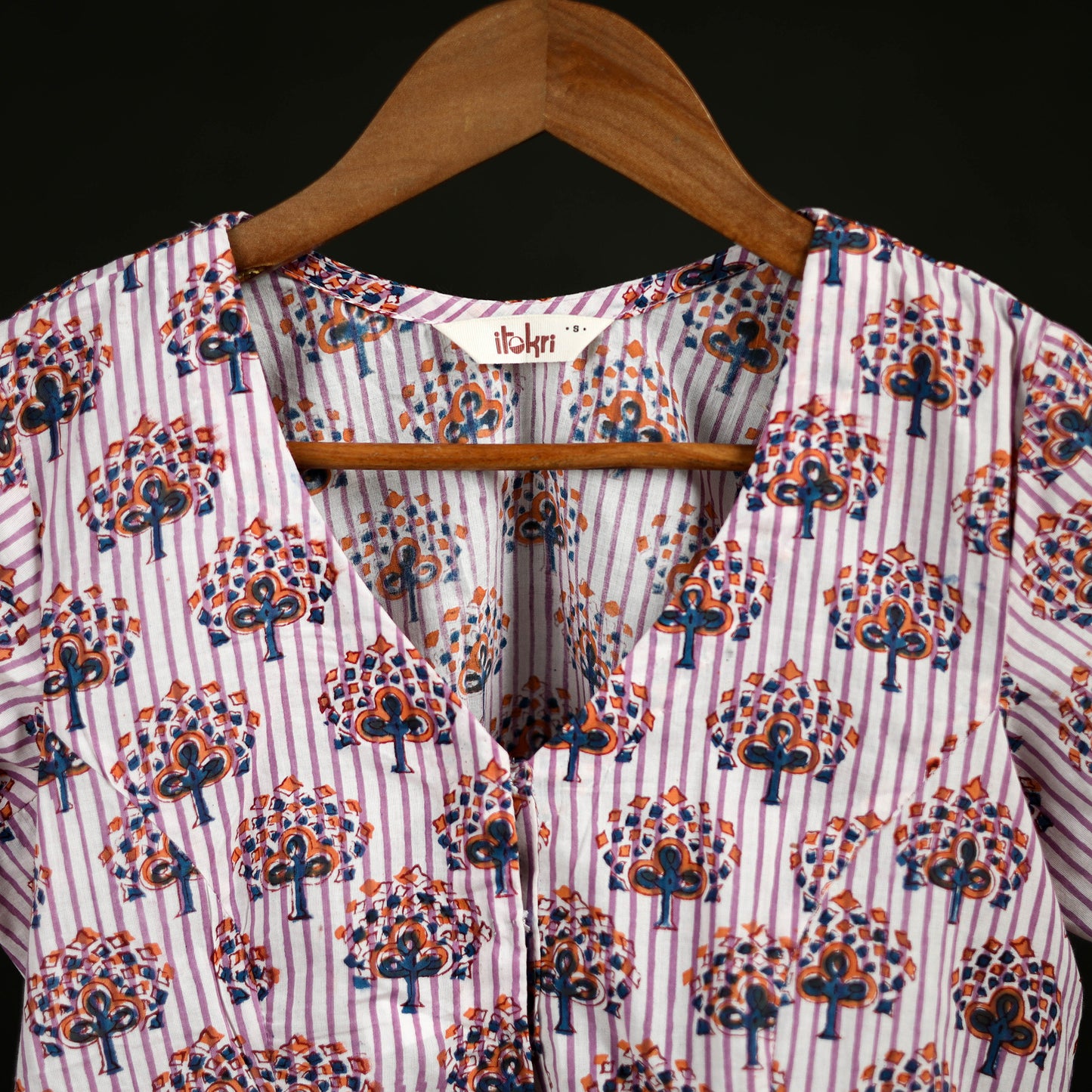 Sanganeri Hand Block Print Cotton Readymade Blouse 11