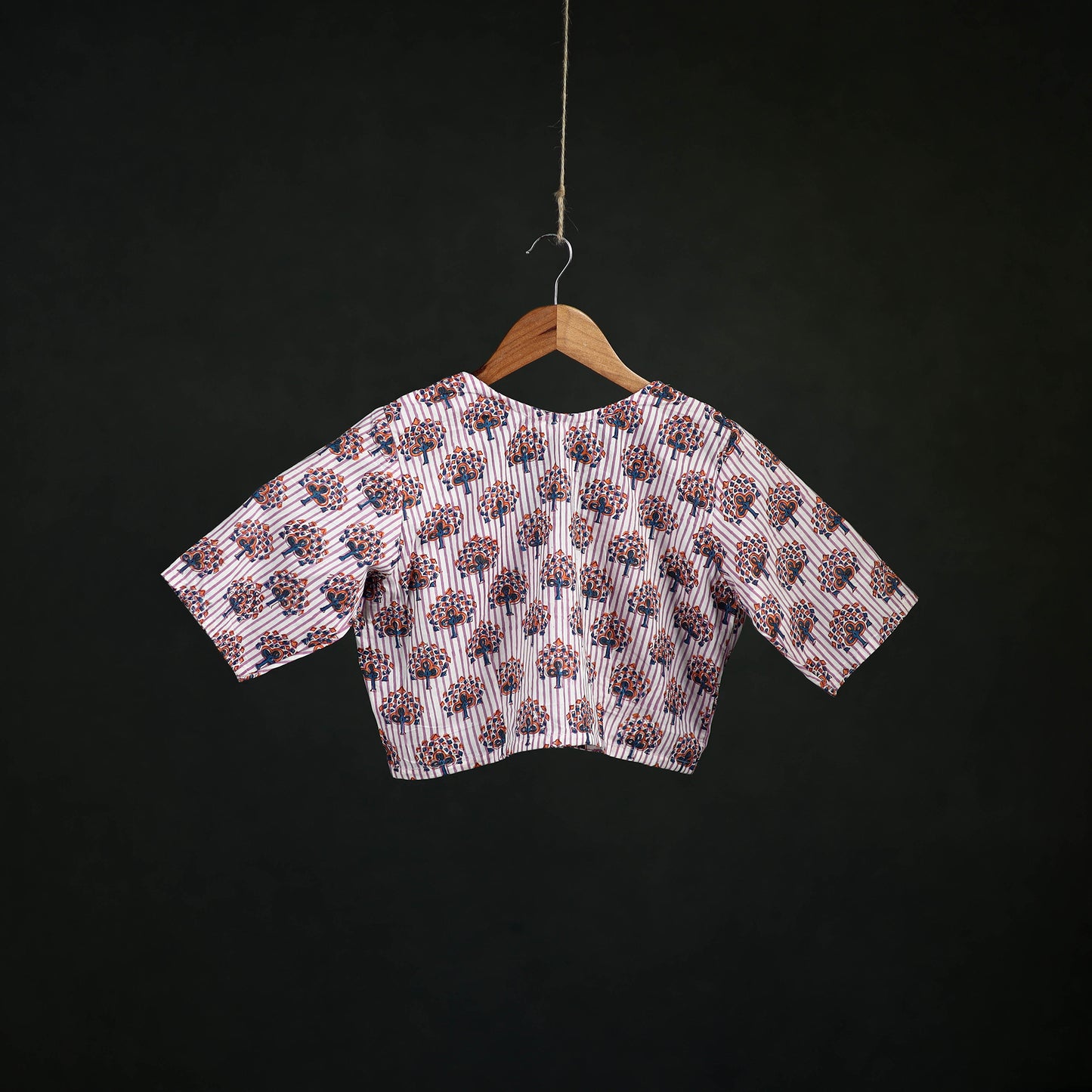 Sanganeri Hand Block Print Cotton Readymade Blouse 11
