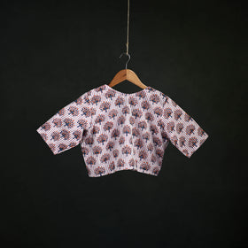 Sanganeri Hand Block Print Cotton Readymade Blouse 11