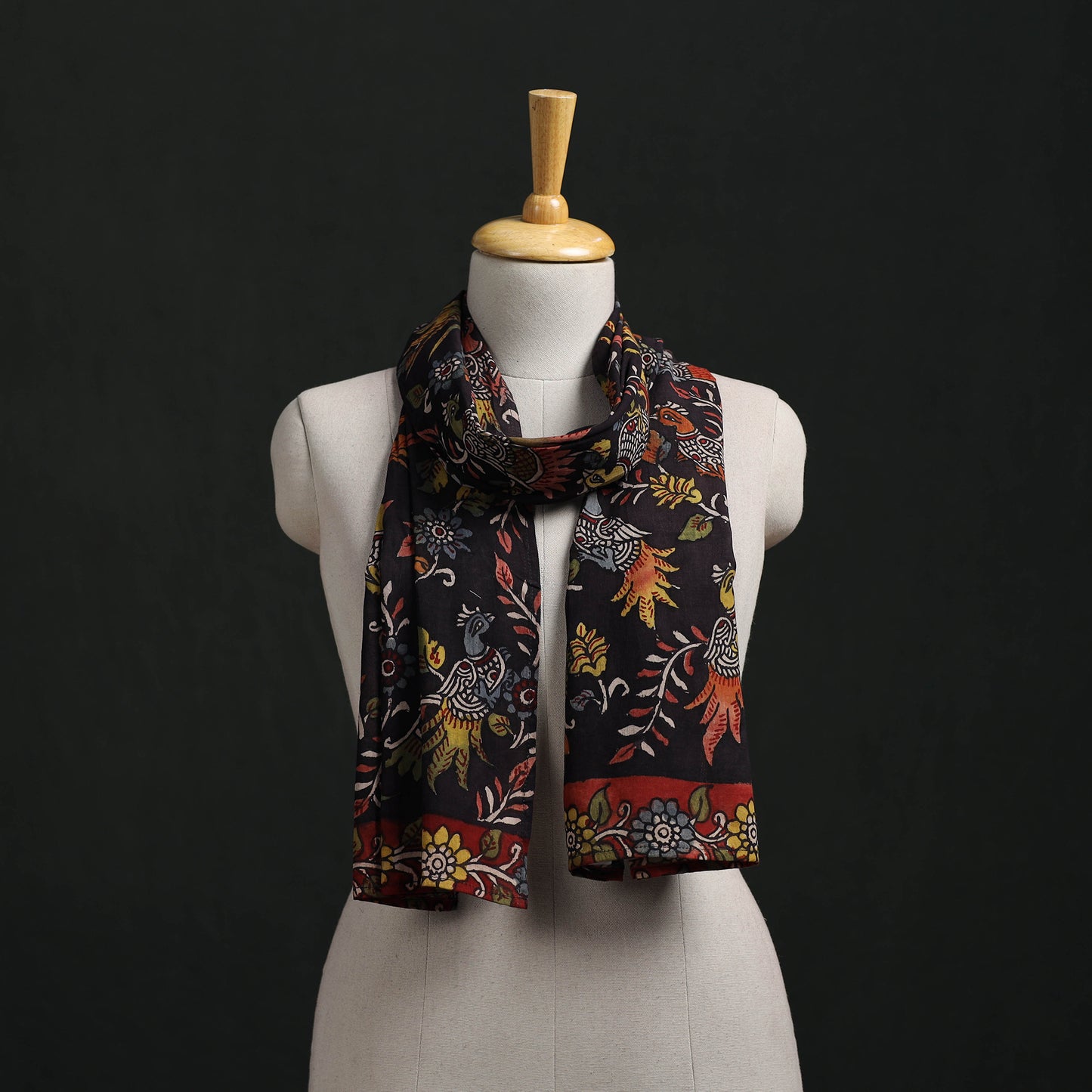 Kalamkari Handpainted Cotton Stole 28