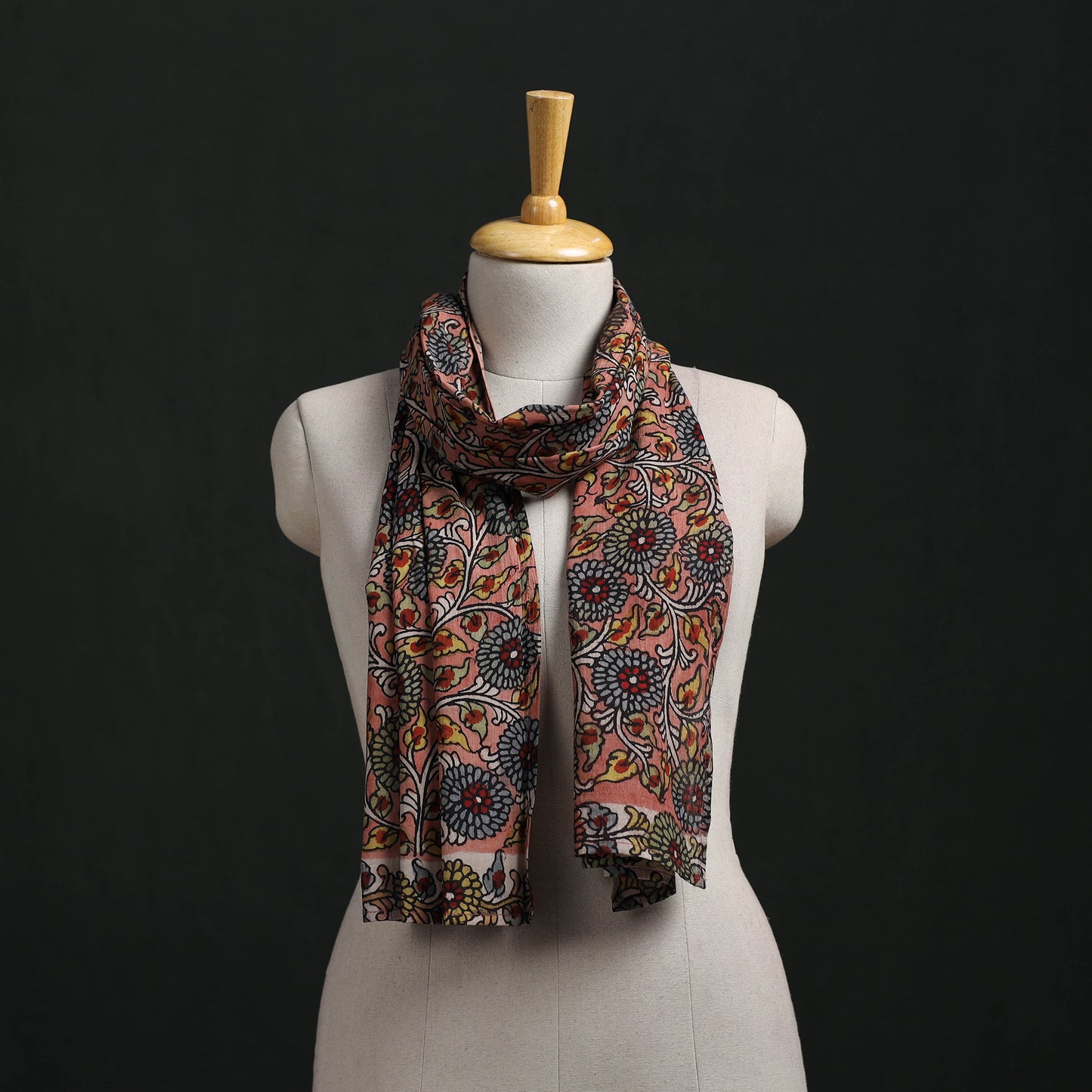 Kalamkari Handpainted Cotton Stole 29