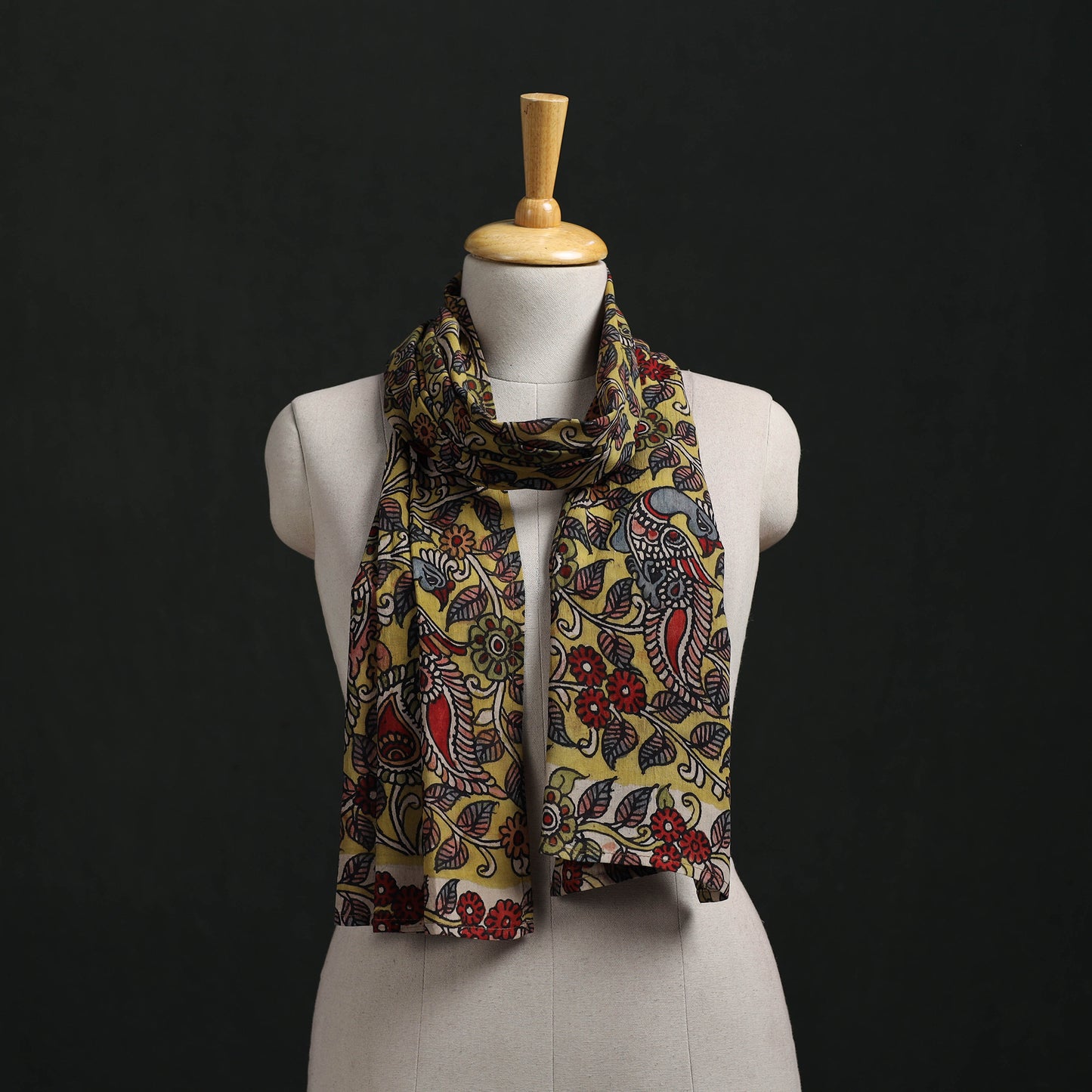 Kalamkari Handpainted Cotton Stole 30