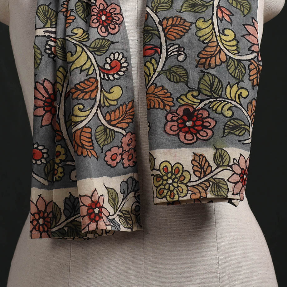 Kalamkari Handpainted Cotton Stole 31