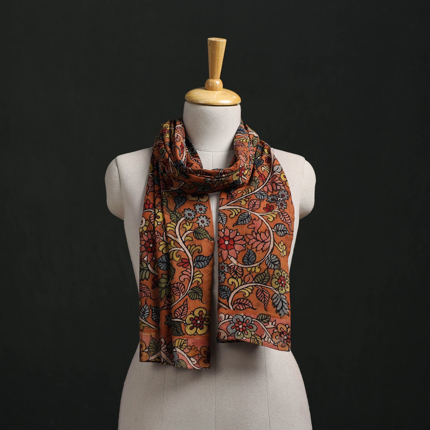Kalamkari Handpainted Cotton Stole 50