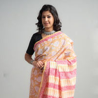 Sanganeri Block Printed Mul Cotton Saree