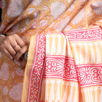 Sanganeri Block Printed Mul Cotton Saree