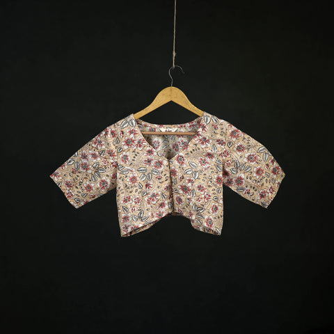 Sanganeri Hand Block Print Cotton Readymade Blouse 12