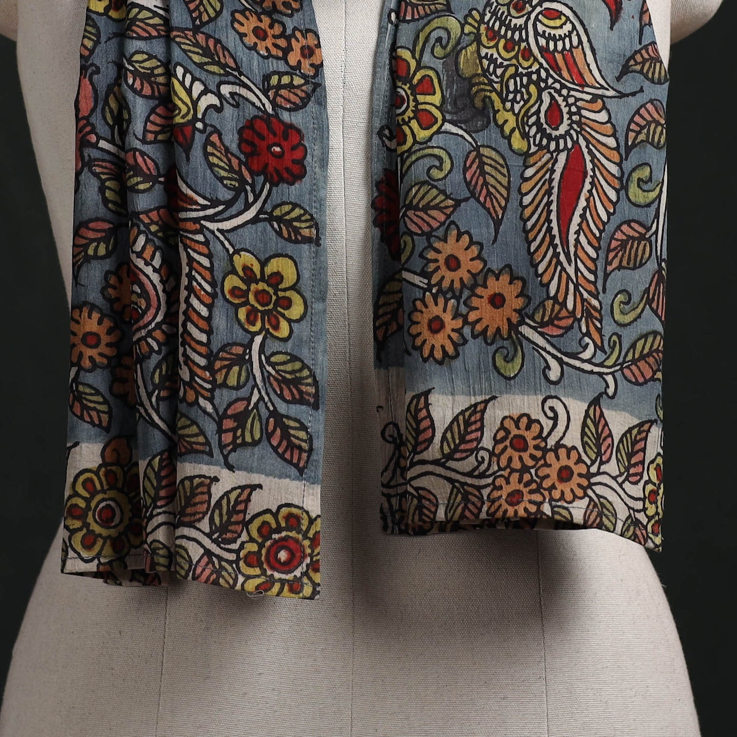 Kalamkari Handpainted Cotton Stole 34