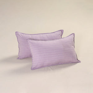 Purple - Jacquard Weave Pillow Cover (Set of 2) 17