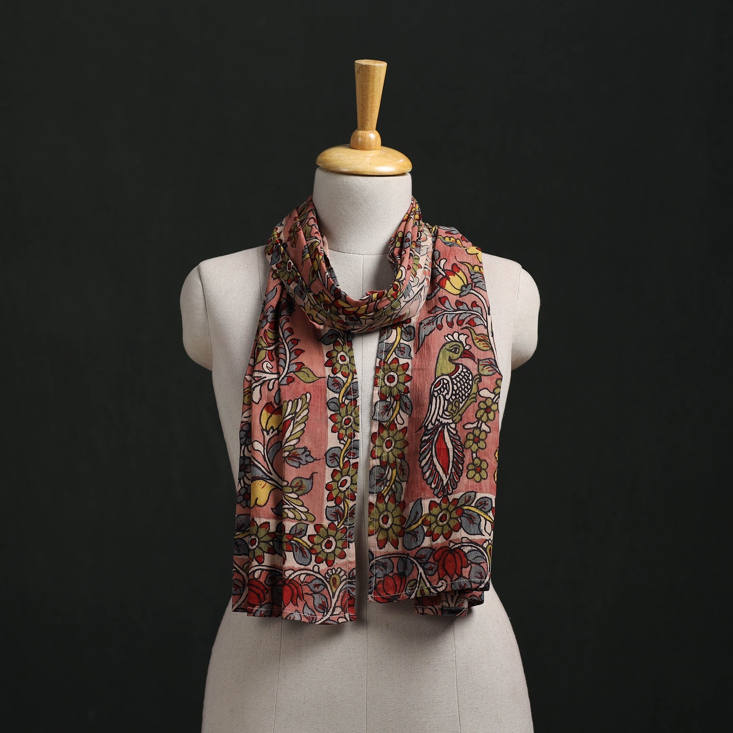 Kalamkari Handpainted Cotton Stole 38